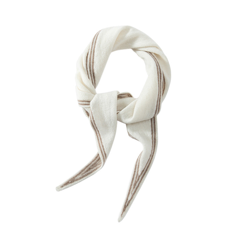 New Autumn and Winter Cashmere Scarf, Cold-Proof and Warm Triangle Scarf, Small Shawl, Cashmere Neck Warmer, Neck Protector, Thick Neck Wrap