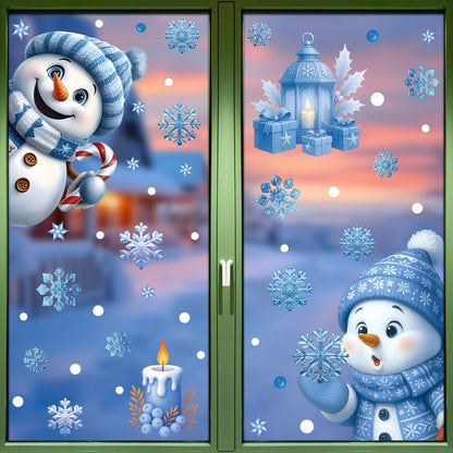Christmas glass stickers
