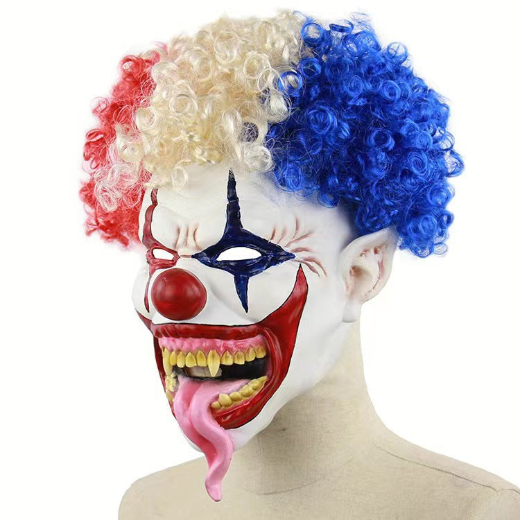 Halloween Clown Mask Latex Costume Party Performance Headgear