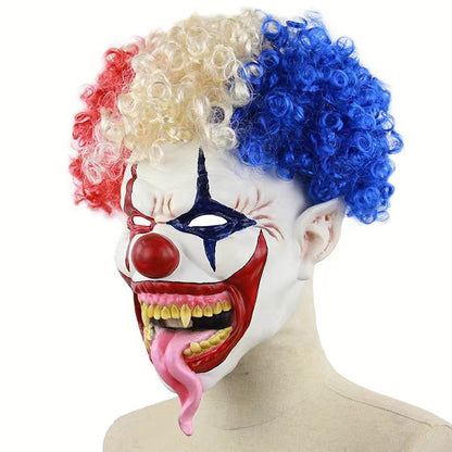 Halloween Clown Mask Latex Costume Party Performance Headgear