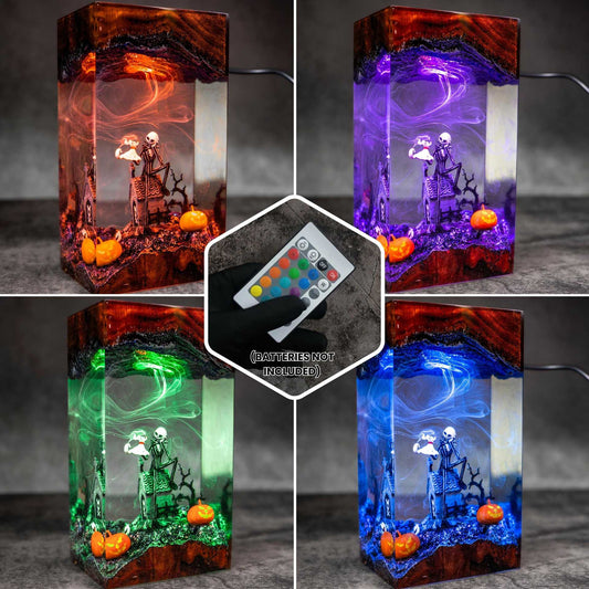 Handmade Resin Halloween Decor Lamp