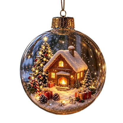 Custom Christmas Snowman Ornament