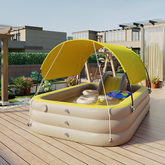 Childrens Inflatable Swimming Pool with Sunshade