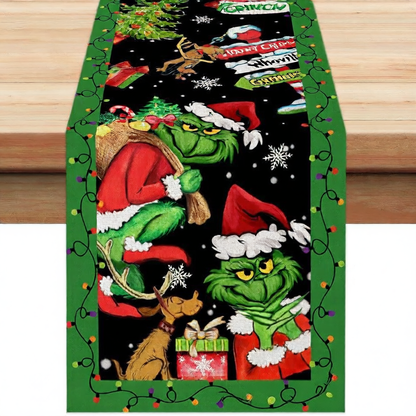 Winter Christmas tablecloth coffee table cloth