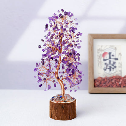 Natural Crystal Tree Decoration for Home and Gifts