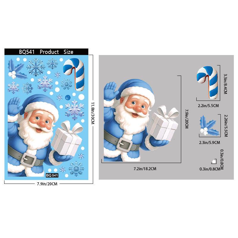 Christmas glass stickers