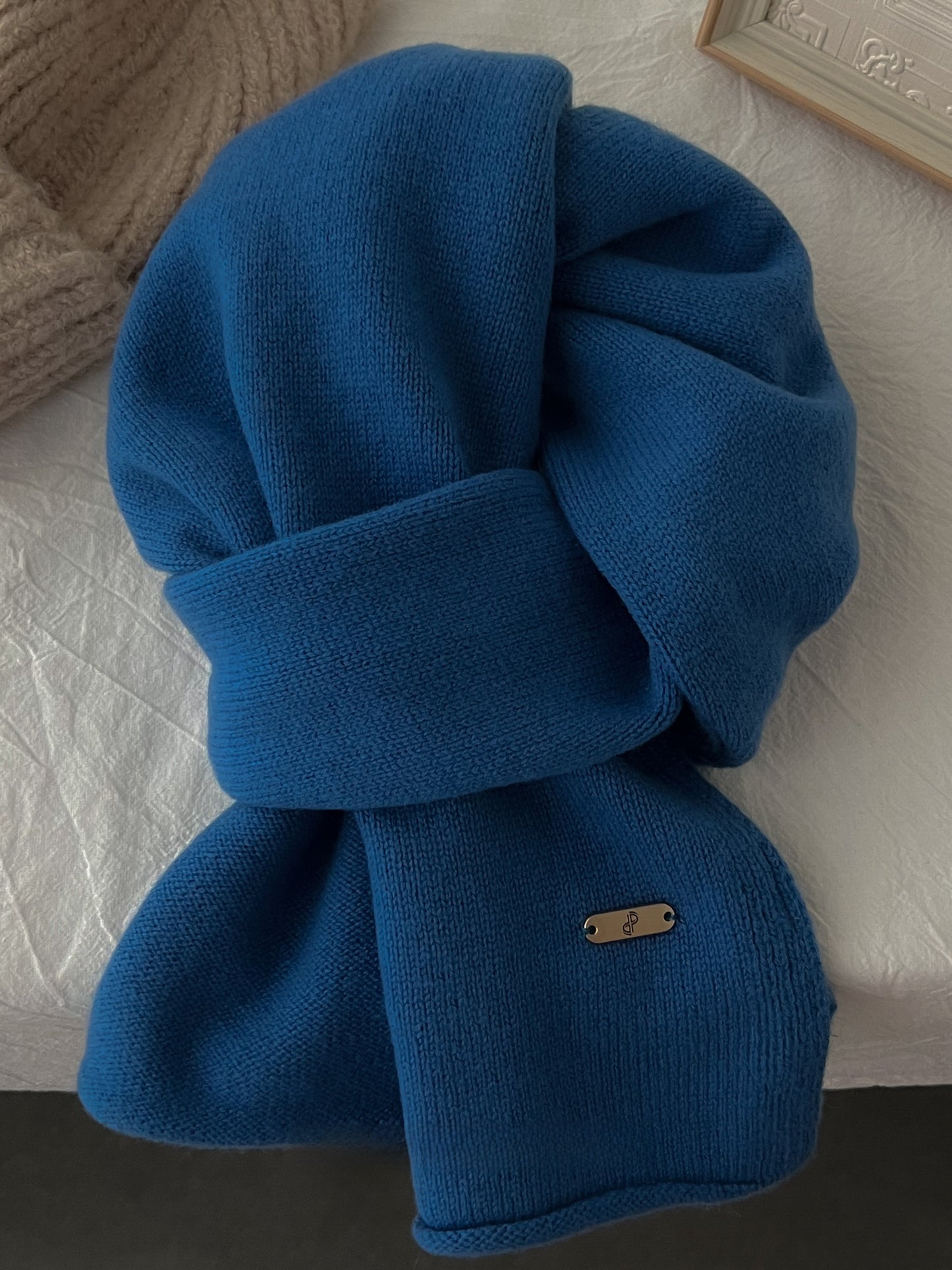 Merino Wool Scarf Winter Warm Unisex