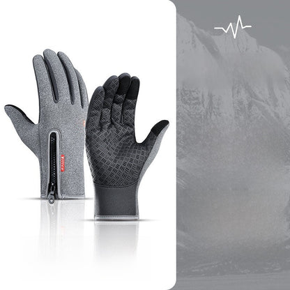 Winter and autumn outdoor warm ski and cycling gloves