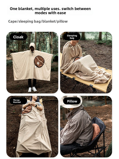 Use more poncho sleeping bags for outdoor camping