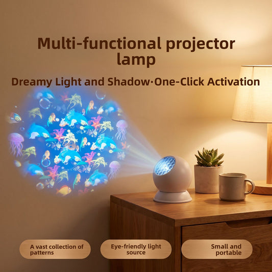 Dynamic Rotating Projection Light for Holiday Decoration