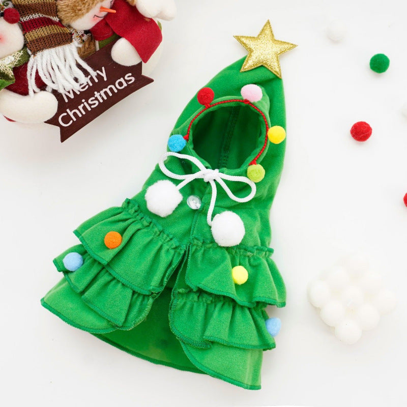 Christmas pet cape