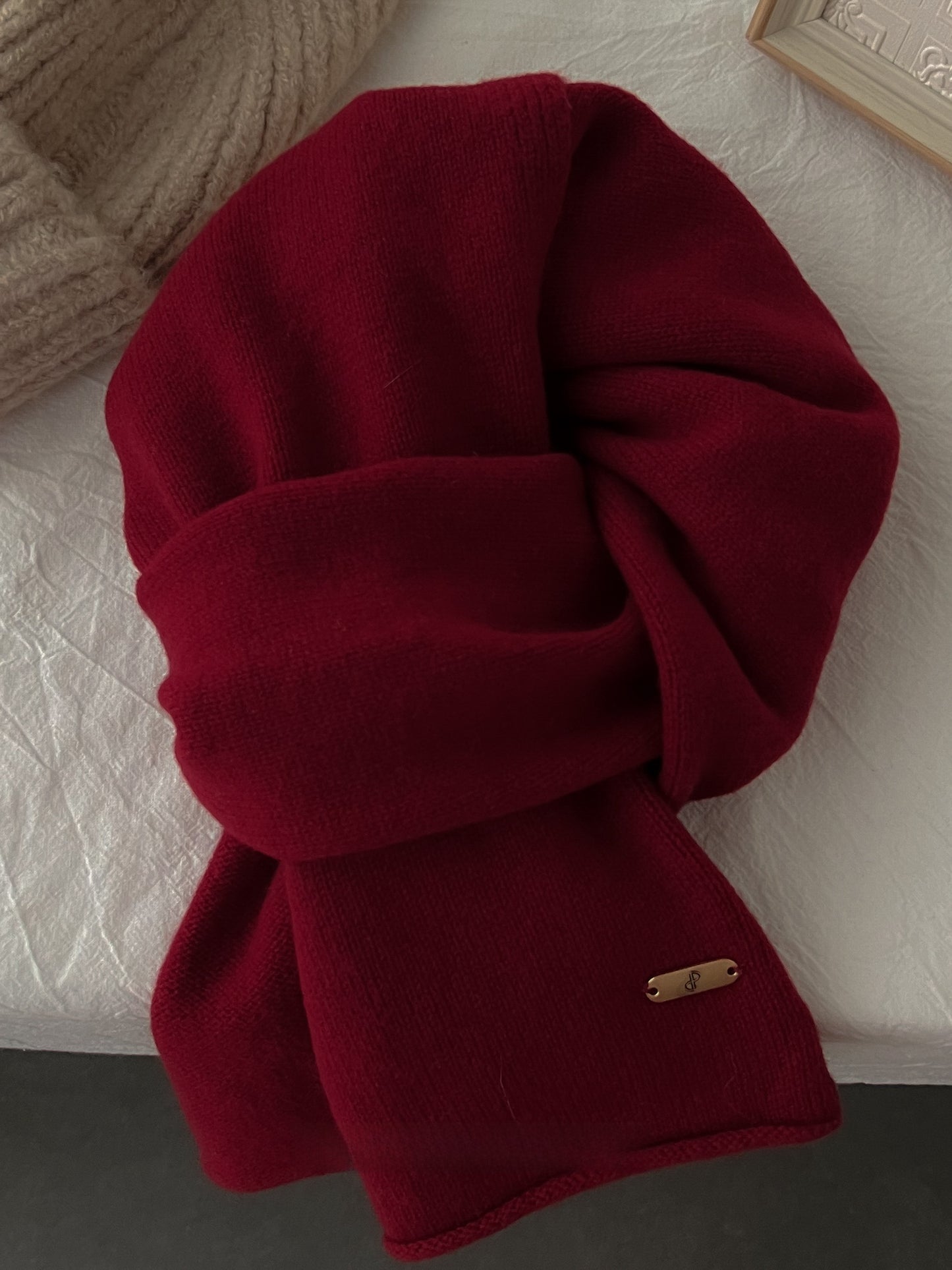 Merino Wool Scarf Winter Warm Unisex