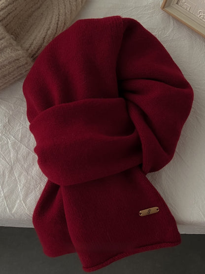 Merino Wool Scarf Winter Warm Unisex