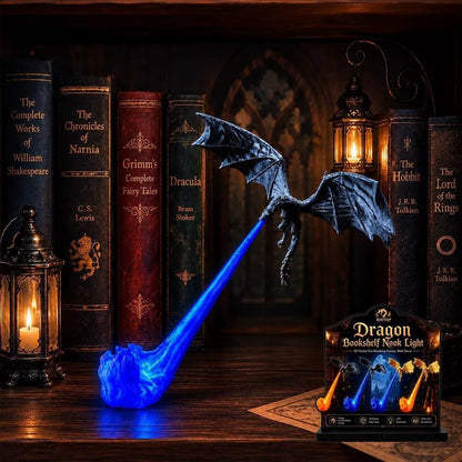 Printed Dragon Bookshelf Decor