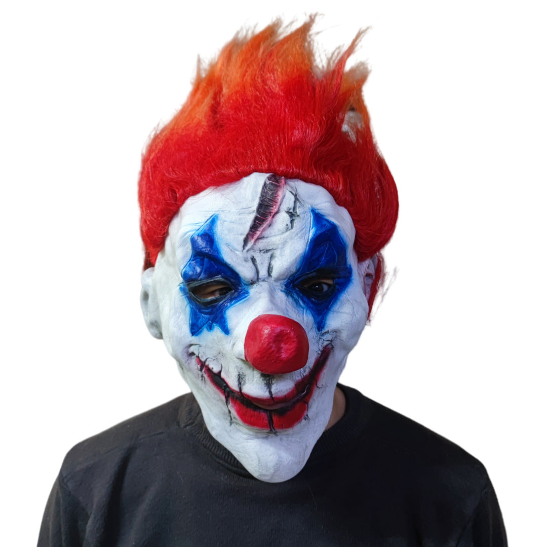 Halloween Clown Mask Latex Costume Party Performance Headgear