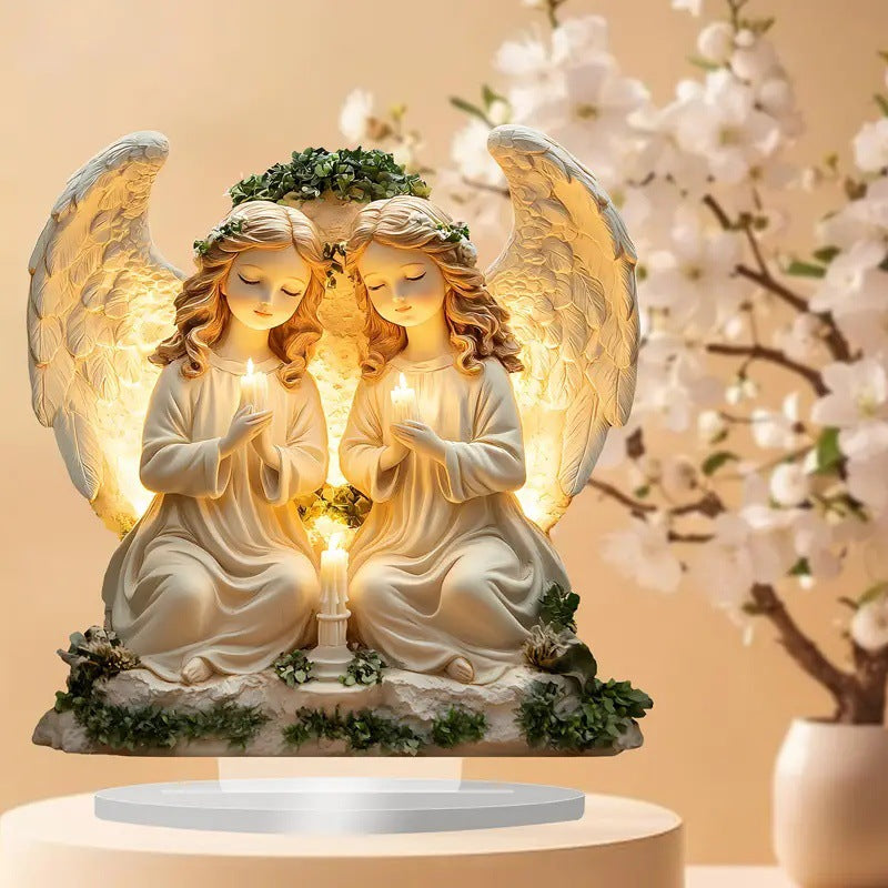 Acrylic Prayer Angel Desktop Decoration