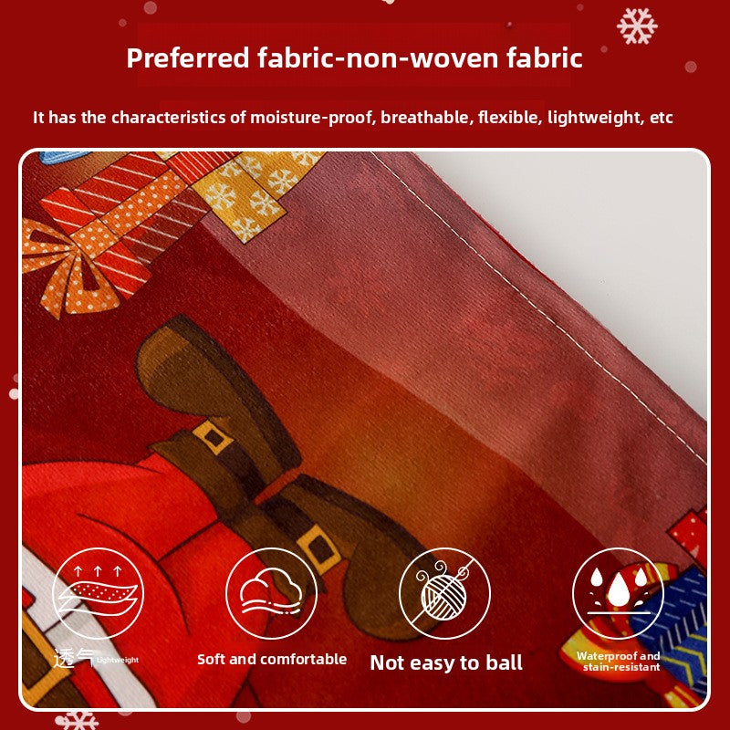 Christmas chair back cover