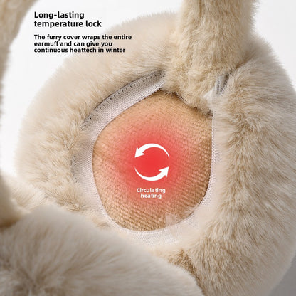 Foldable Plush Earmuffs for Winter Warmth