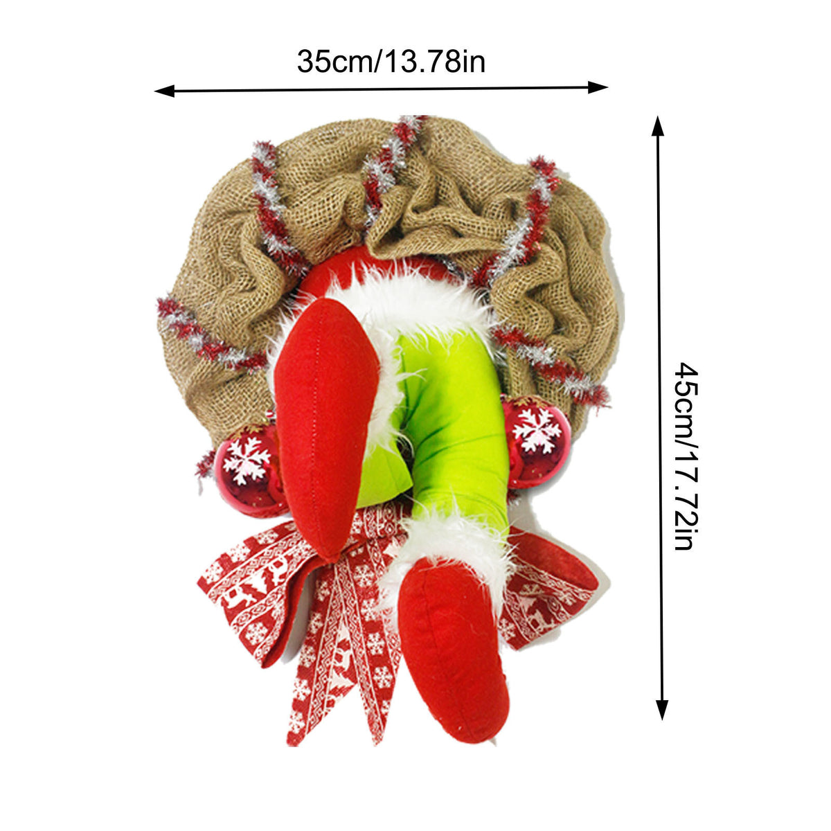 Christmas Elf Leg Burlap Garland