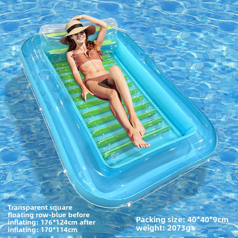Square Bright Inflatable Pool Float Mat