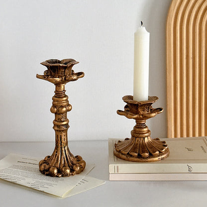 Retro Resin Candle Holder for Table Decor