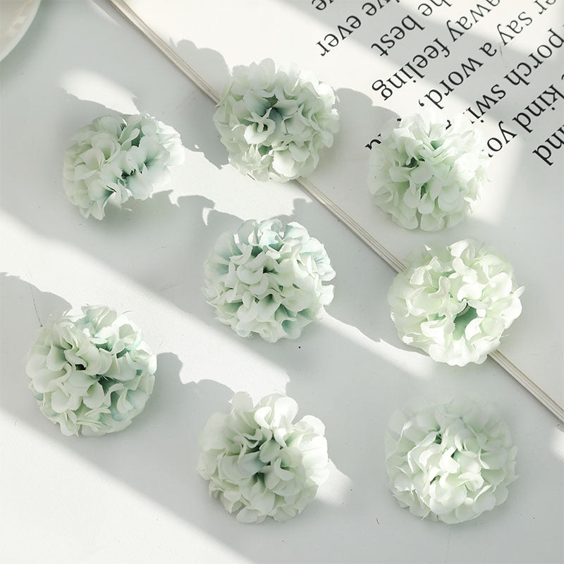 Hydrangea Artificial Flower Heads for DIY Decoration