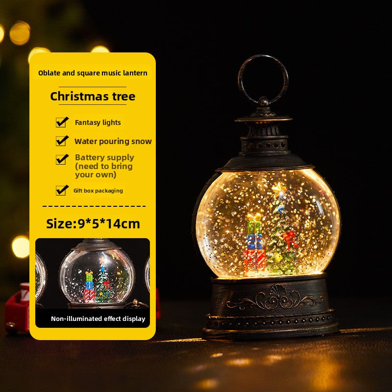 Christmas water-filled small wind lamp decoration item
