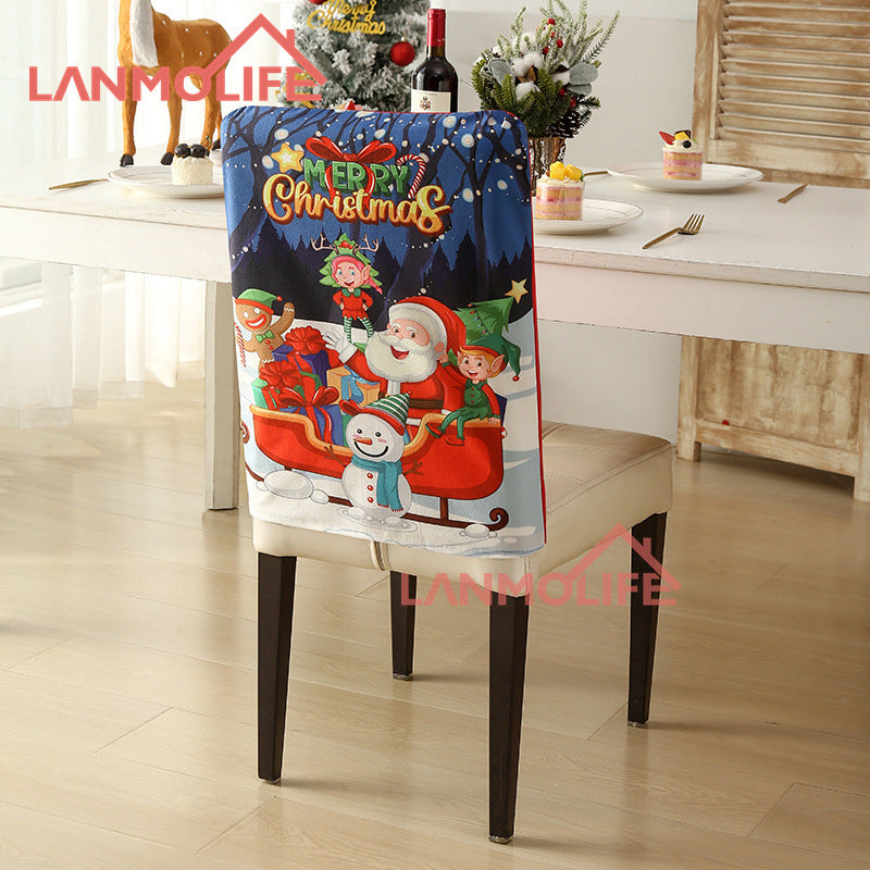 Christmas chair back cover
