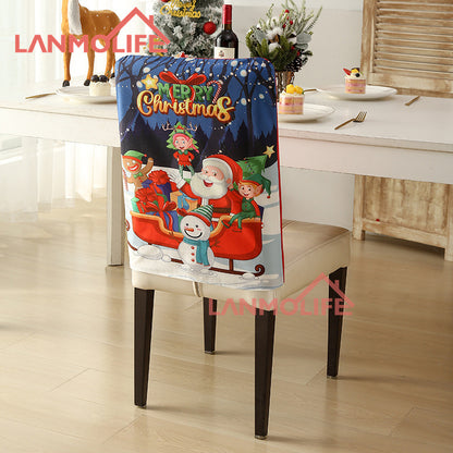Christmas chair back cover