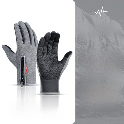 Winter and autumn outdoor warm ski and cycling gloves