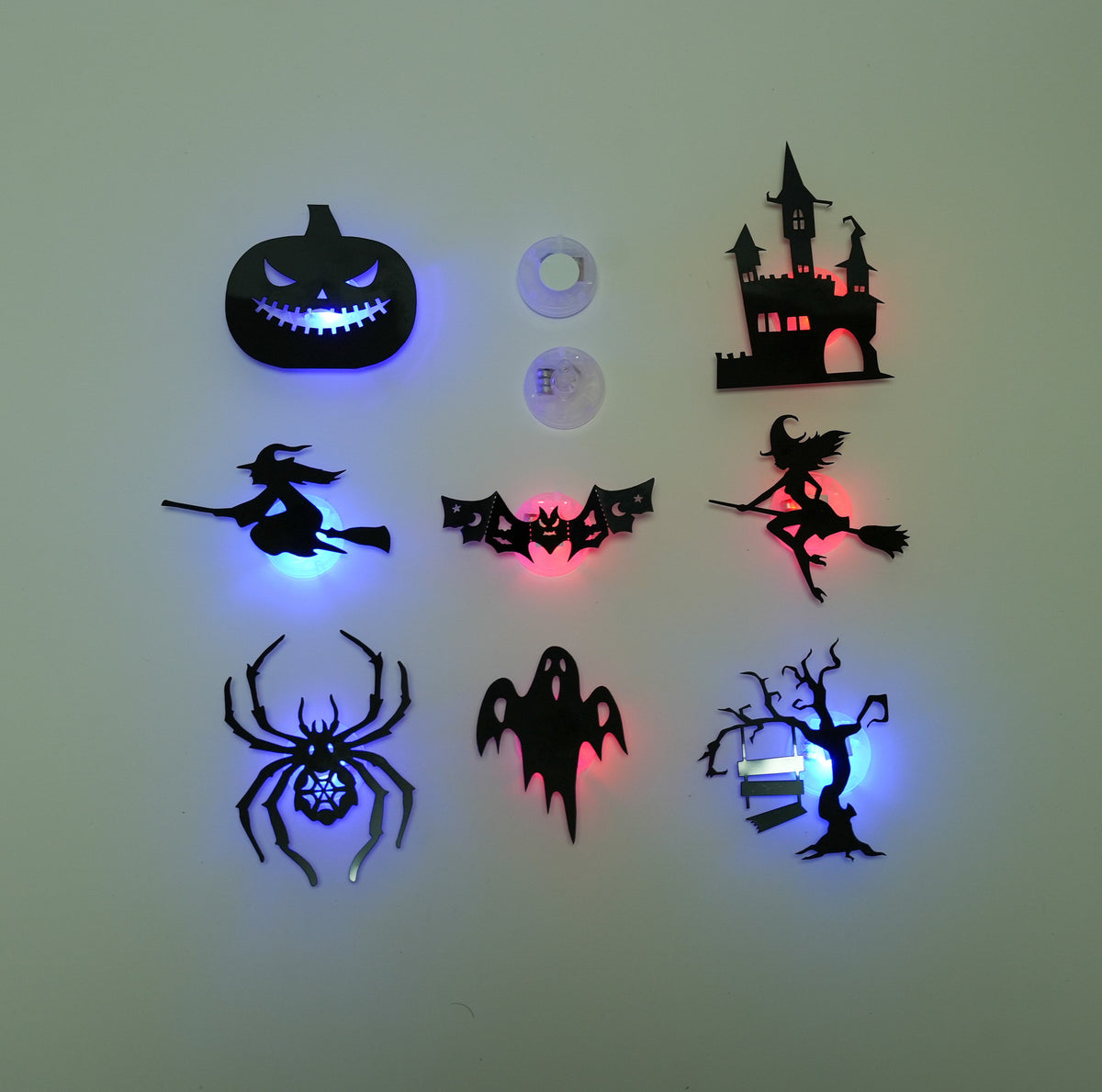 Hollow-Out Halloween Wall Decoration Stickers