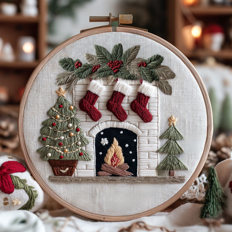 Christmas Embroidery Cross Stitch Kit
