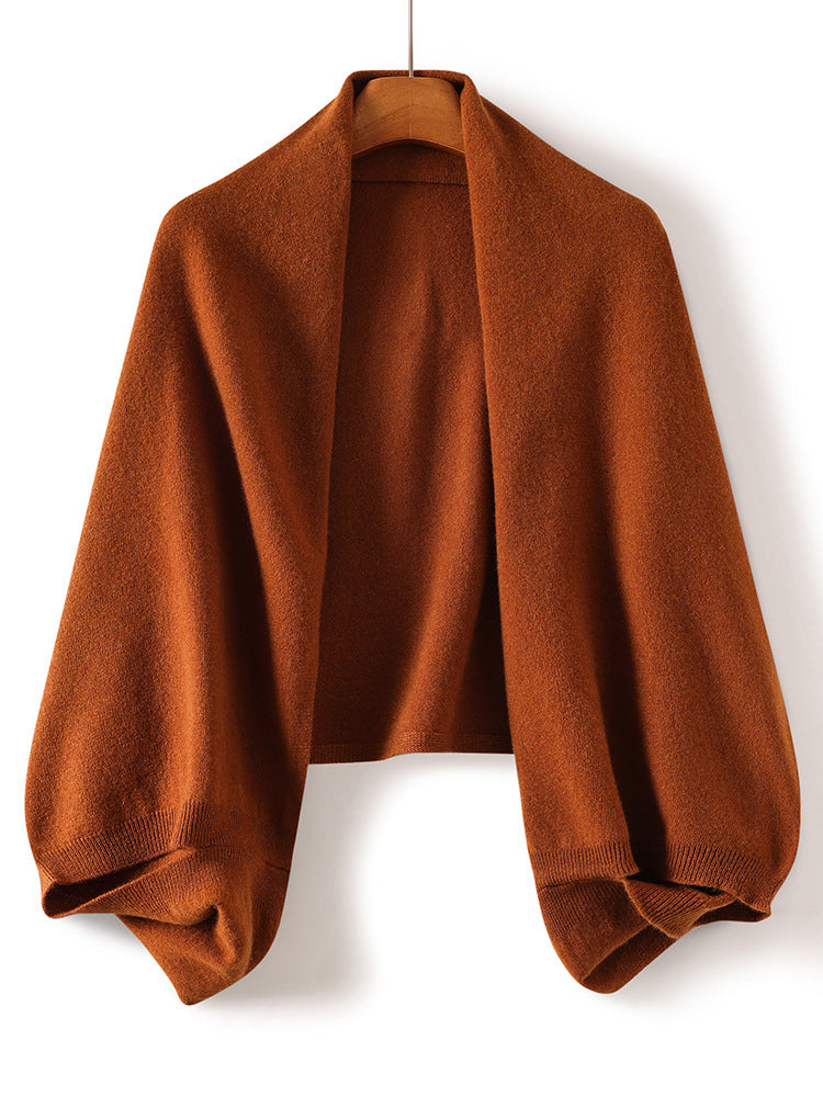 Pure Wool Knitted Scarf and Shawl