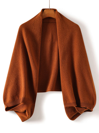 Pure Wool Knitted Scarf and Shawl