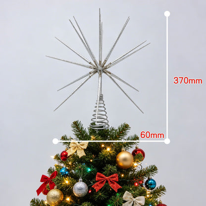 Christmas tree top star golden three-dimensional luminous Decorations
