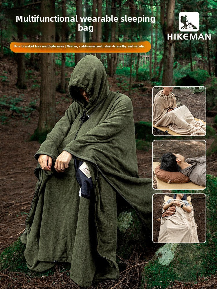 Use more poncho sleeping bags for outdoor camping
