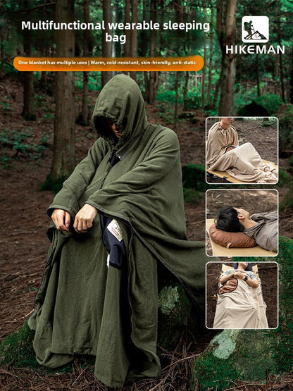 Use more poncho sleeping bags for outdoor camping