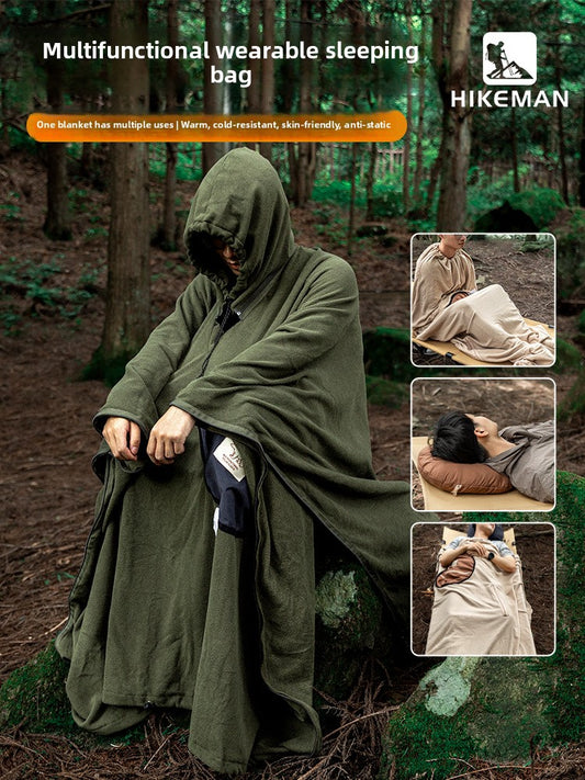 Use more poncho sleeping bags for outdoor camping