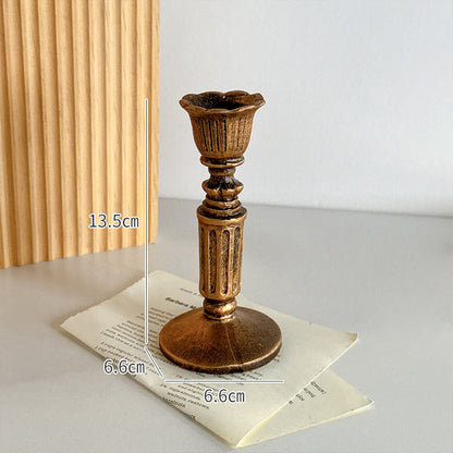 Retro Resin Candle Holder for Table Decor