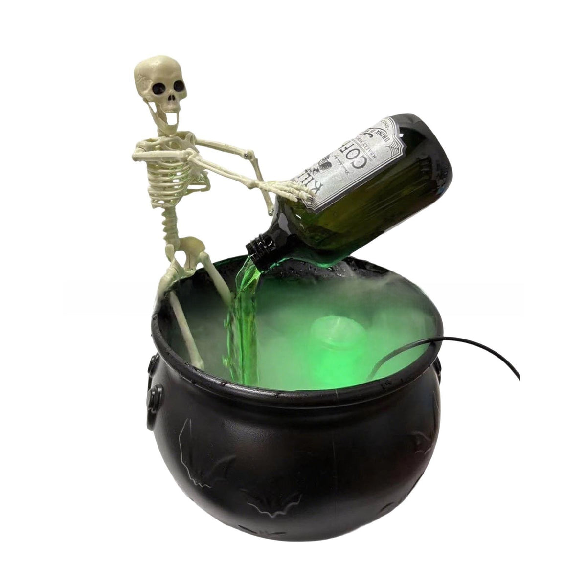 Halloween Decoration Flame Witch Bucket Indoor Decor Party Prop