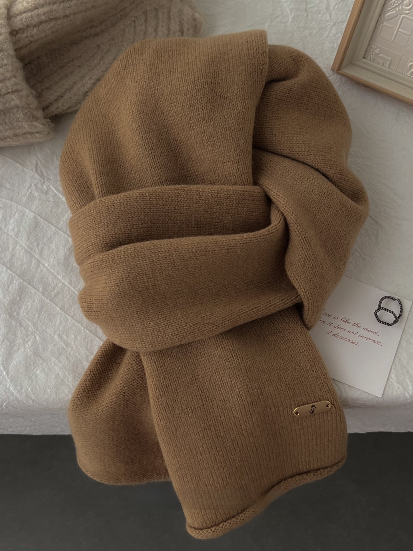 Merino Wool Scarf Winter Warm Unisex