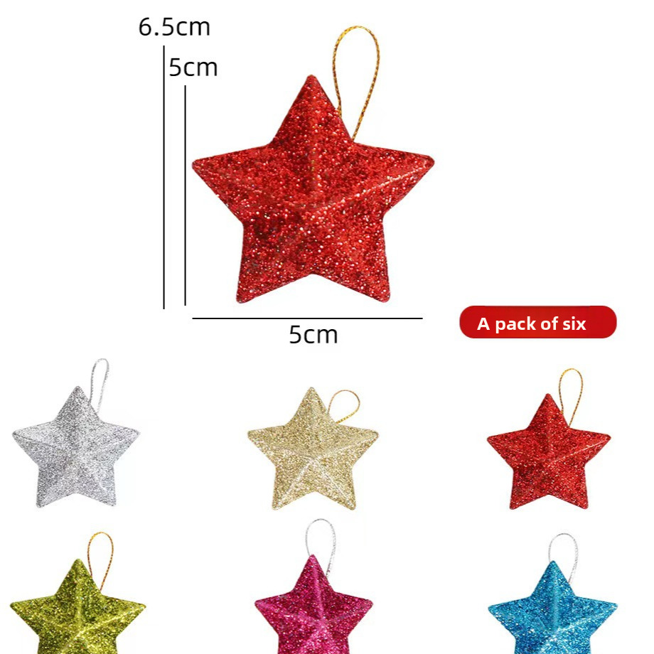 Blow Mold Plastic Christmas Star Ornament