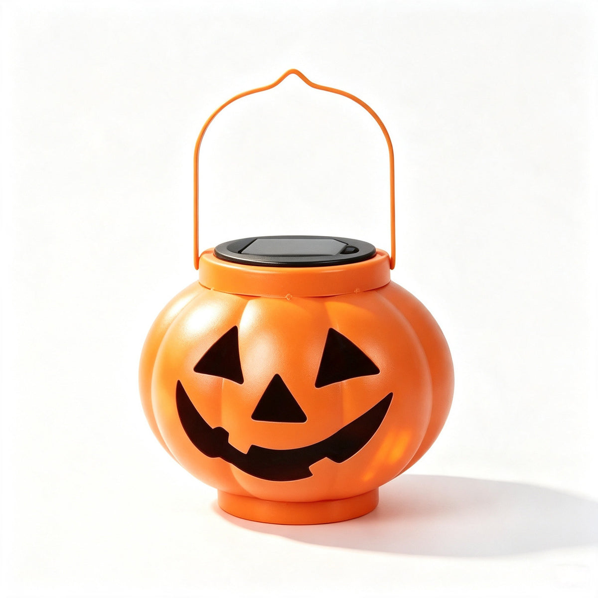 Solar Iron Lantern Pendant Halloween Pumpkin Lantern Outdoor Garden Decoration