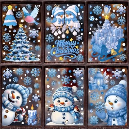 Christmas glass stickers