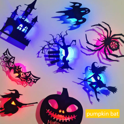 Hollow-Out Halloween Wall Decoration Stickers