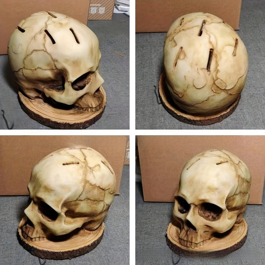 Halloween skull figurine