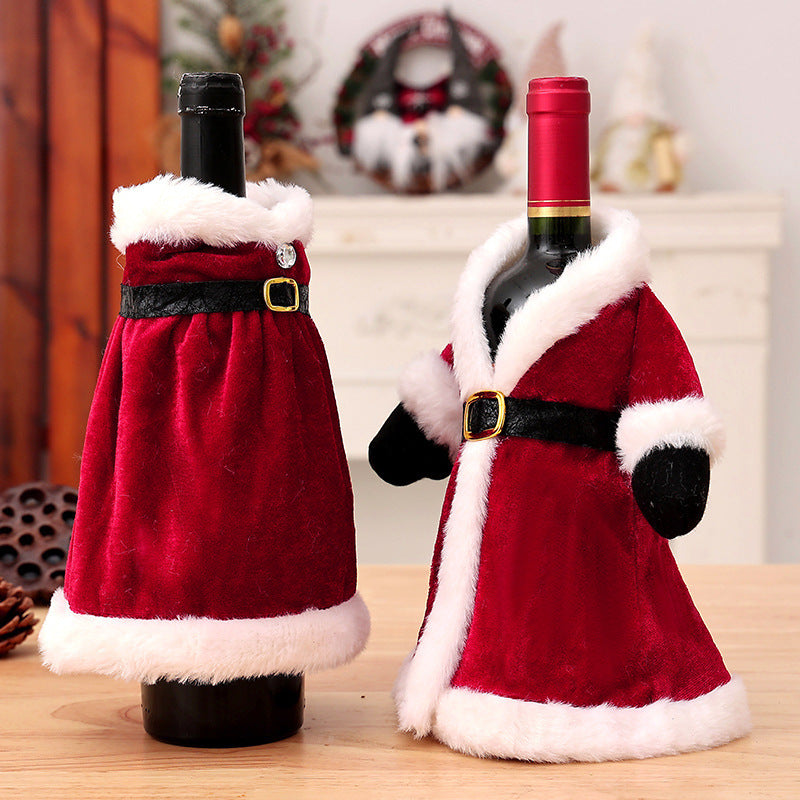 Christmas Wine Bottle Decoration Covers