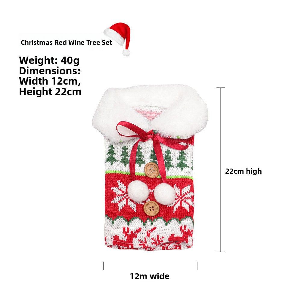 Christmas Wine Bottle Decoration Covers