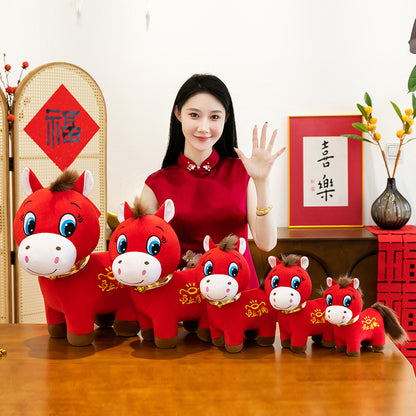 Plush Horse Doll Zodiac Gift