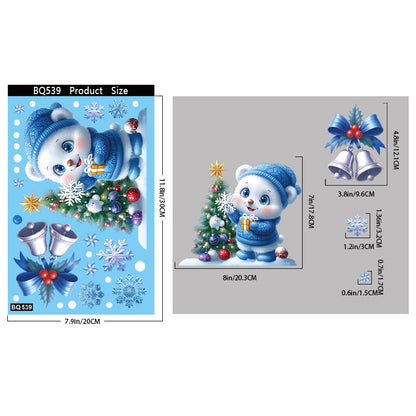 Christmas glass stickers